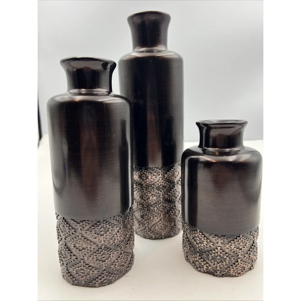 Dublin Brown Set of 3 Vases | Creative Scents Home Decor | Brown Vases | Elegant